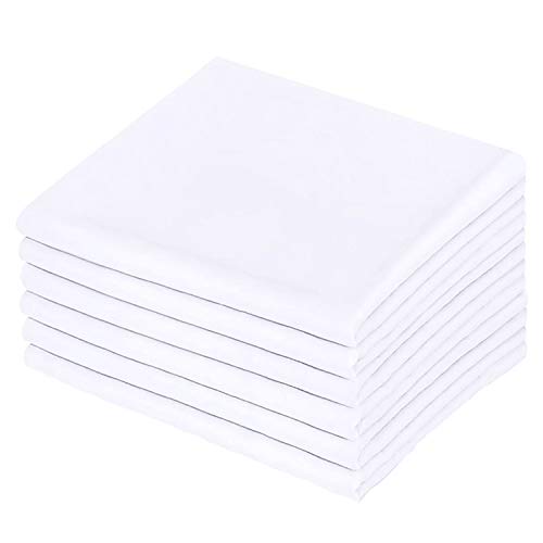 Premium White Pillowcases 6 Pack Standard Queen Size Soft Brushed 1800 Thread Count Microfiber Allergies Free Wrinkle Resistant Tailoring Iron 05 Dozen Bulk Pillowcases Set