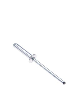 AQSON 4mm x 10mm Alloy Rivets, 100 Pack – Rivets for Metal, Blind Rivet, Dome Head Rivet, Aluminium Body and Steel Mandrel Pop Rivets for Tinplate, Metal Fastening, Leather – Push Rivets  - Image 1