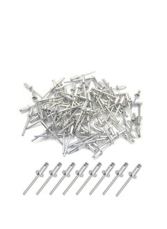 AQSON 4mm x 10mm Alloy Rivets, 100 Pack – Rivets for Metal, Blind Rivet, Dome Head Rivet, Aluminium Body and Steel Mandrel Pop Rivets for Tinplate, Metal Fastening, Leather – Push Rivets  - Image 5