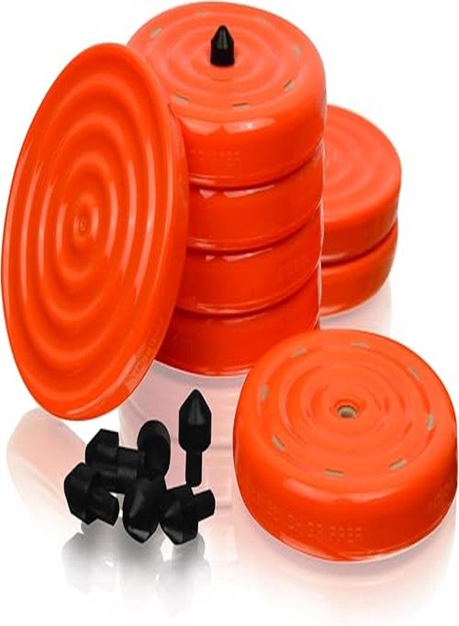 Slipstick مقابض مقاعد البدلاء العالمية Slipstick CB701 ذات سطح قبضة غير قابل للانزلاق لأعمال النجارة والطلاء والتسوية والرفع والدعم (مجموعة من 4) مقاس 2-3/4 بوصة × 1/2 بوصة طول - برتقالي - Image 4
