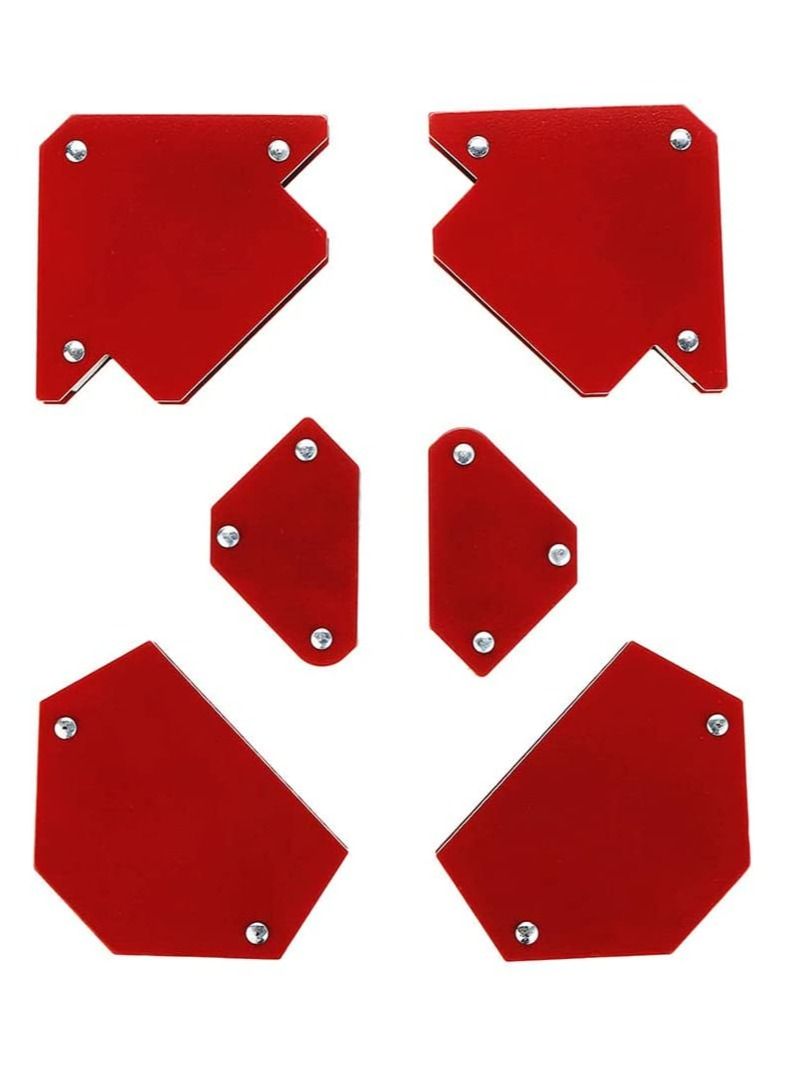 Rubik Magnetic Welding Holder 2-Arrow 2-Hexagon 2-Mini Welder Magnets Tool 6pc/Set, Holds 6 Angles 30° 45° 60° 75° 90° 135° and Up to 25 Pounds Weight - Image 1