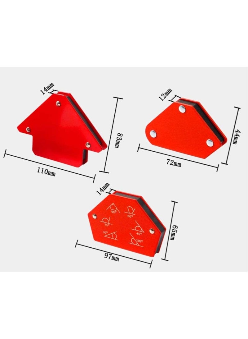 Rubik Magnetic Welding Holder 2-Arrow 2-Hexagon 2-Mini Welder Magnets Tool 6pc/Set, Holds 6 Angles 30° 45° 60° 75° 90° 135° and Up to 25 Pounds Weight - Image 4