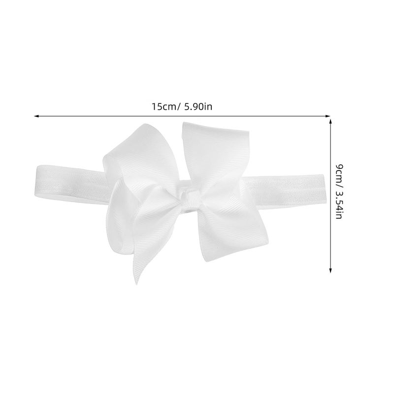 Mikikit 12pcs Knot Hair Bows Butterfly Design Headbands For Newborn - Image 3