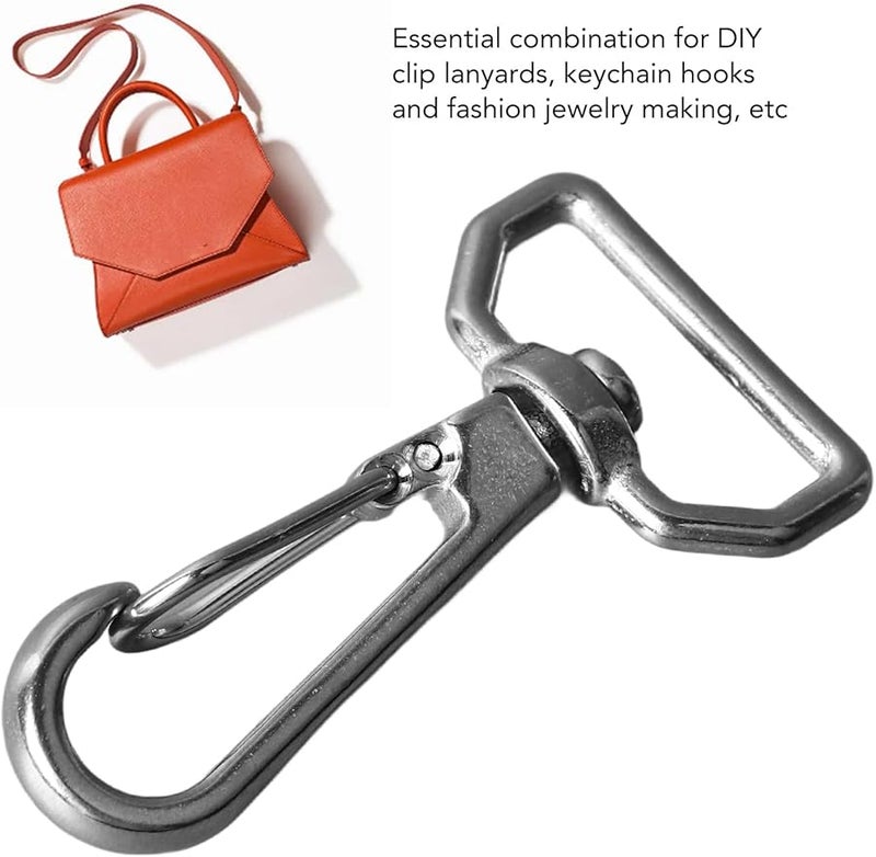 6 قطع من خطافات الربيع من الفولاذ المقاوم للصدأ 316، حلقات D، خطافات التثبيت لأشرطة الحزام وأطواق الحيوانات الأليفة - Image 4