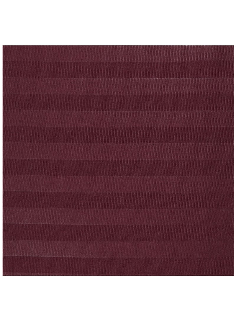 Fabienne Single Bed Sheet Set with 1 Pillowcase 50×75cm 100% Microfiber Sateen 155×240cm Flat Sheet 1cm Stripe Soft Twin Bed Sheet Set for Hotels & Home Burgundy - Image 2