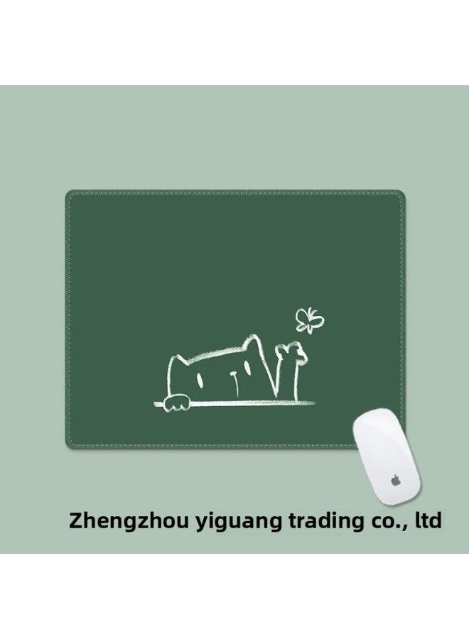 Strawberry Bear Mouse Pad Small Portable Pink Cute Internet Celebrity Cartoon Computer Keyboard Office Home Desk Pad-Color:240*200*3-Pattern:[TU-312] Raise Your Hand - Image 1