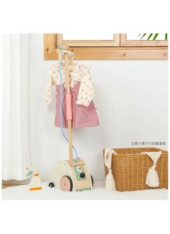 Wooden Ironing Pretend Playset - Kids Toy Iron with Wooden Board & Accessories - Fun Pretend Play Laundry Set for Toddlers, Ideal Gift for Girls and Boys Ages 3+