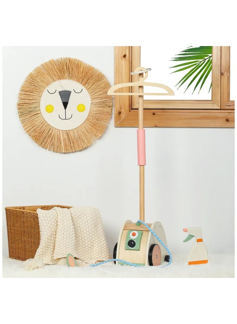 Generic - Wooden Ironing Pretend Playset - Kids Toy Iron with Wooden Board & Accessories - Fun Pretend Play Laundry Set for Toddlers, Ideal Gift for Girls and Boys Ages 3+ - Image 1