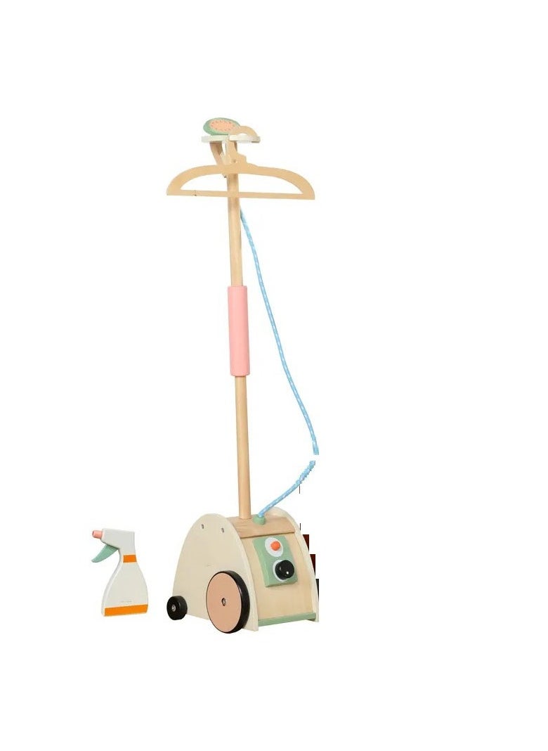 Generic - Wooden Ironing Pretend Playset - Kids Toy Iron with Wooden Board & Accessories - Fun Pretend Play Laundry Set for Toddlers, Ideal Gift for Girls and Boys Ages 3+ - Image 1