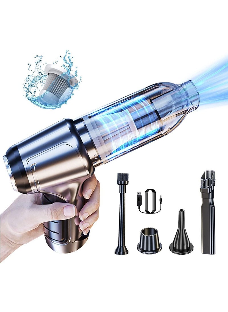 Vermaney - German Cordless Portable Car Vacuum Cleaner, 19000Pa Small Handheld Electric Dual-Purpose Blower and Dust Collector Suitable for Couch and Home Cleaning - Image 1