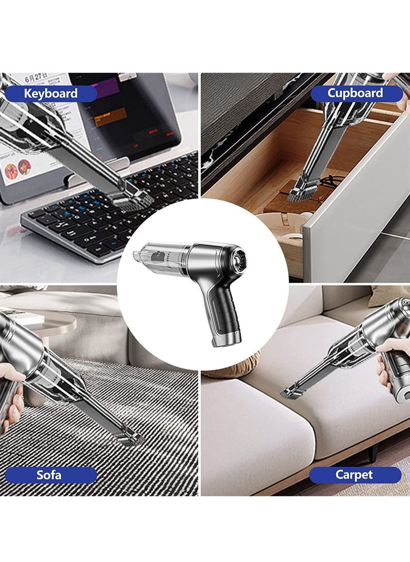 Vermaney - German Cordless Portable Car Vacuum Cleaner, 19000Pa Small Handheld Electric Dual-Purpose Blower and Dust Collector Suitable for Couch and Home Cleaning - Image 1