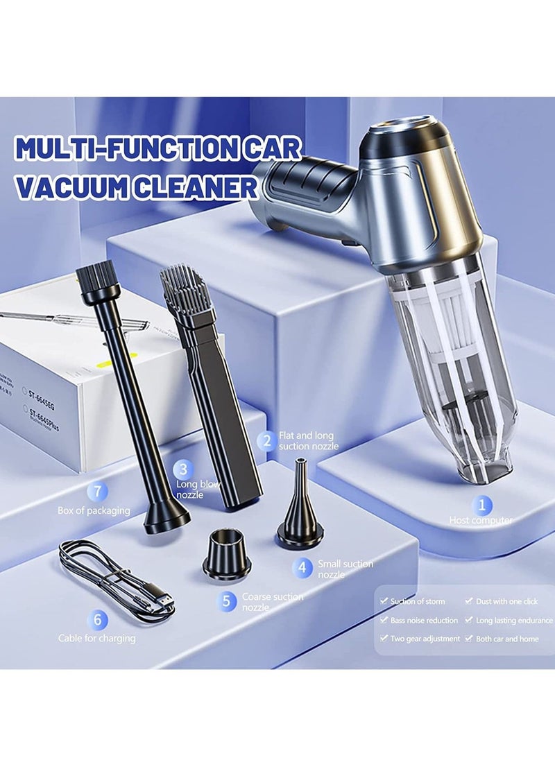Vermaney - German Cordless Portable Car Vacuum Cleaner, 19000Pa Small Handheld Electric Dual-Purpose Blower and Dust Collector Suitable for Couch and Home Cleaning - Image 1