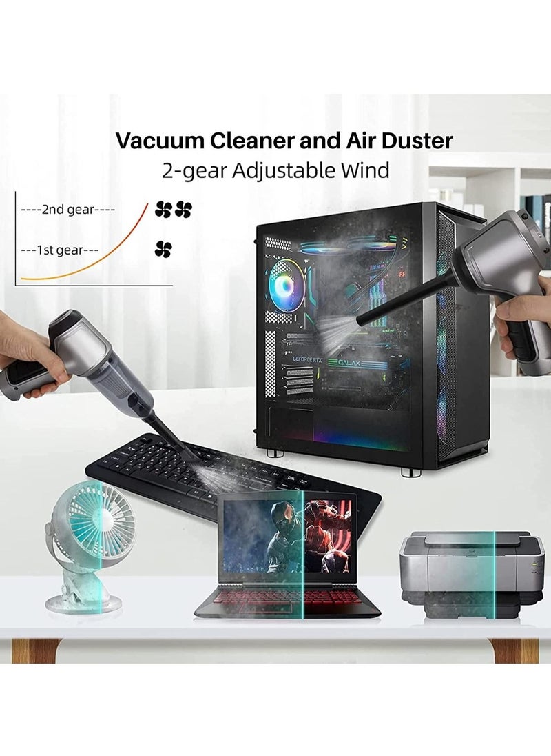 Vermaney - German Cordless Portable Car Vacuum Cleaner, 19000Pa Small Handheld Electric Dual-Purpose Blower and Dust Collector Suitable for Couch and Home Cleaning - Image 1
