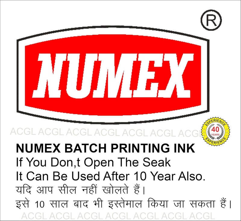 ACGL NUMEX Special Batch Printing Machine Fast Drying Ink & Softener (Black Ink) 500ml Pack of 1 - Image 5