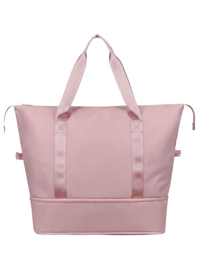 هونغ فو حقيبة رياضية قابلة للتوسيع مقاومة للماء للسفر والجيم والتمارين اليومية – شنطة متعددة الاستخدامات مع جيوب تنظيم داخلية واسعة وخفيفة الوزن لتخزين الملابس والمعدات الرياضية والأغراض الشخصية - Image 3