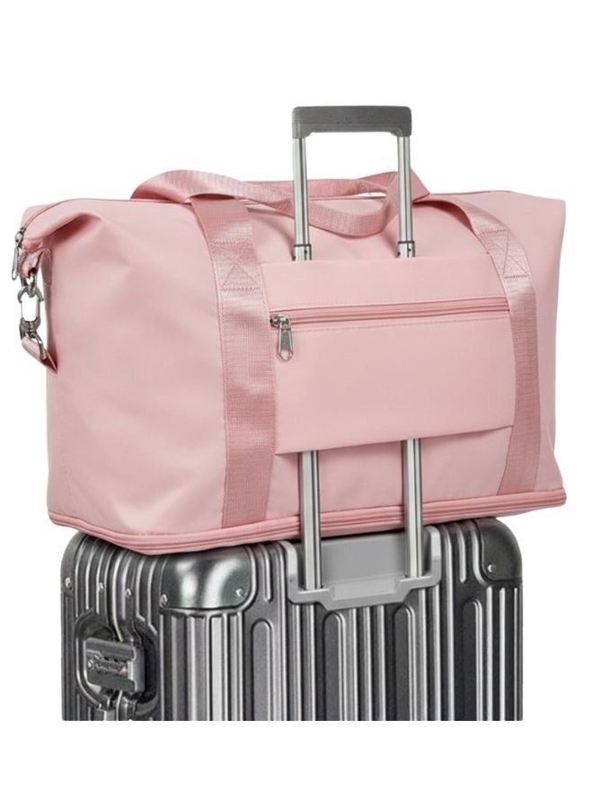 هونغ فو حقيبة رياضية قابلة للتوسيع مقاومة للماء للسفر والجيم والتمارين اليومية – شنطة متعددة الاستخدامات مع جيوب تنظيم داخلية واسعة وخفيفة الوزن لتخزين الملابس والمعدات الرياضية والأغراض الشخصية - Image 2