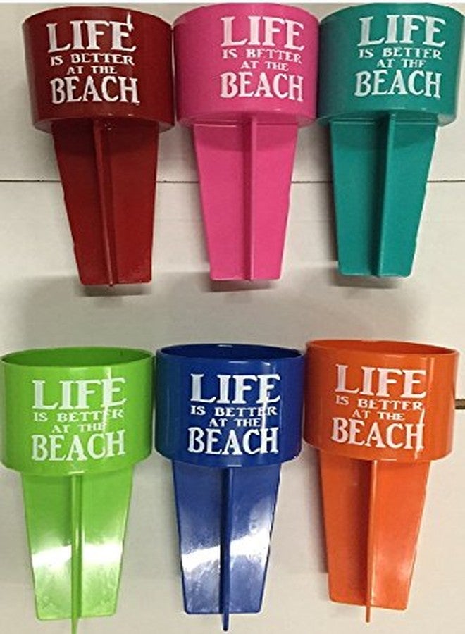 SPIKER Lifestyle Holder, Life is Better at The Beach, 6-Pack - Image 1
