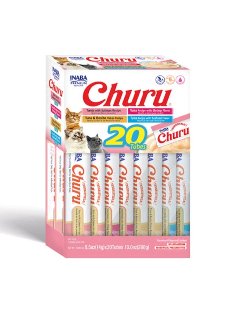 INABA Churu Tuna Seafood Mix Variety 20 x 14g
