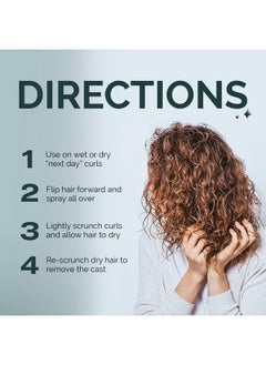 Curl Keeper Refresh Hair Styling Spray For Curly Hair 8 Fl Oz Lightweight Waterbased Antifrizz Hair Spray With Hold For Humidity & All Weather Conditions Wavy & Curly Hair Products  - Image 5