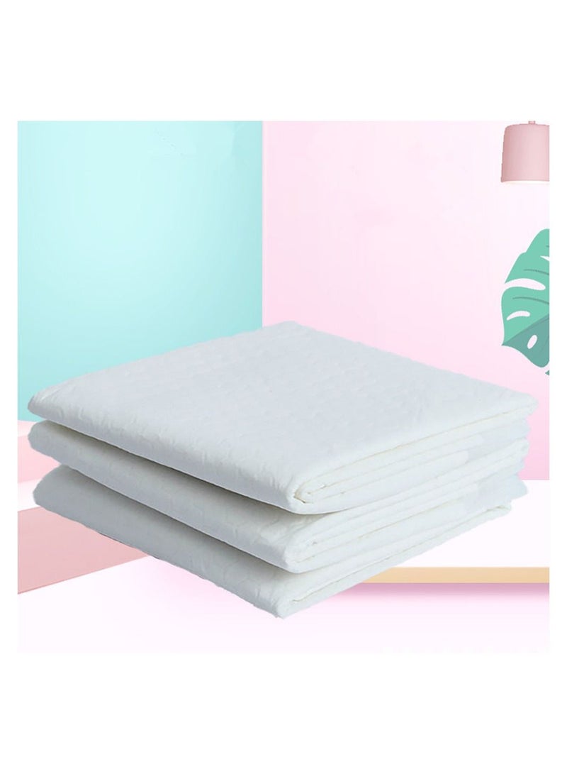Little Story 20-Pieces Disposable Diaper Changing Mats - White - Image 2