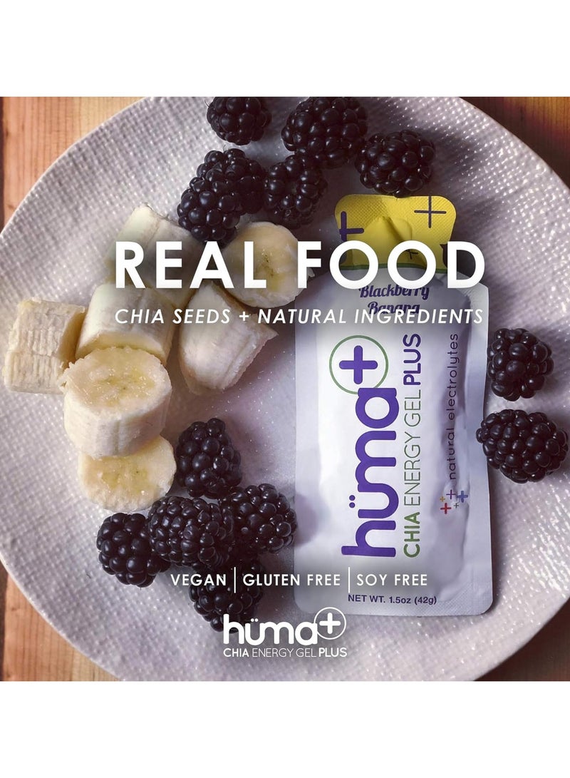 Huma Chia Energy Gel - Bananas & Berries - 9 count x 42g - Pack of 9 - Image 4