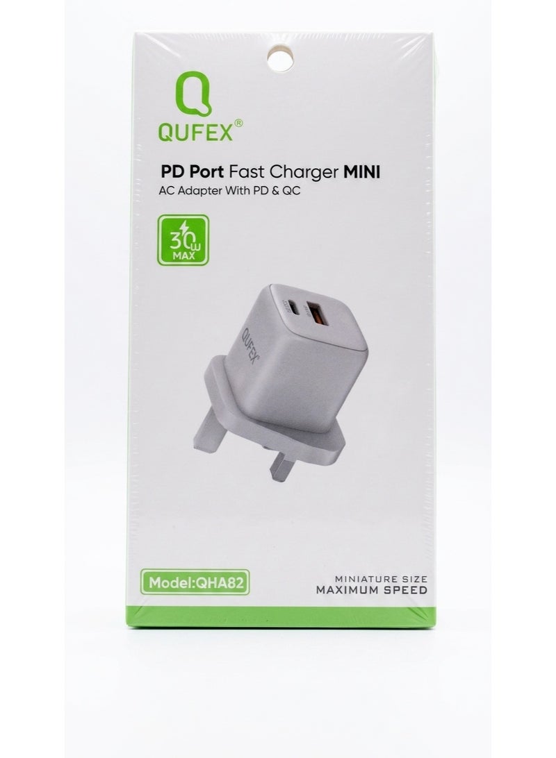 QUFEX USB C Plug, iPhone Charger, 20W Dual Port USB Fast Wall Charger, USB C Charger Block for iPhone 17/17PRO/17PROMAX16/16 Pro/16 Pro Max/15/14/13/12, iPad Pro, AirPods, and Samsung S25/S24 - Image 1