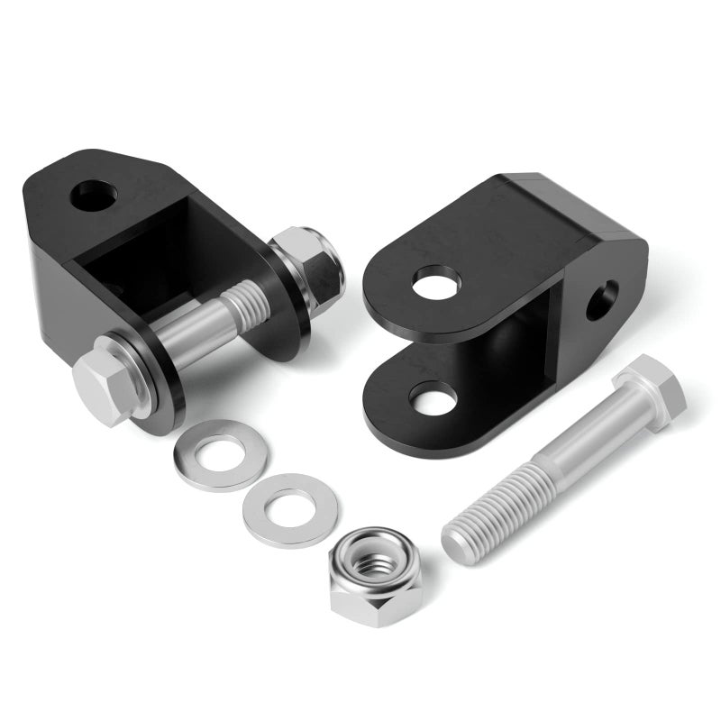 KSP PERFORMANCE KSP Rear Silverado Shock Extender Compatible with Chevy/GMC Lifting for 2-4" in back, Shock Extension for 1999-2024 Silverado Sierra 1500 2WD/4WD 2-4 inch Rear Lifted, 2PC Black Powder Coated Bracket - Image 1
