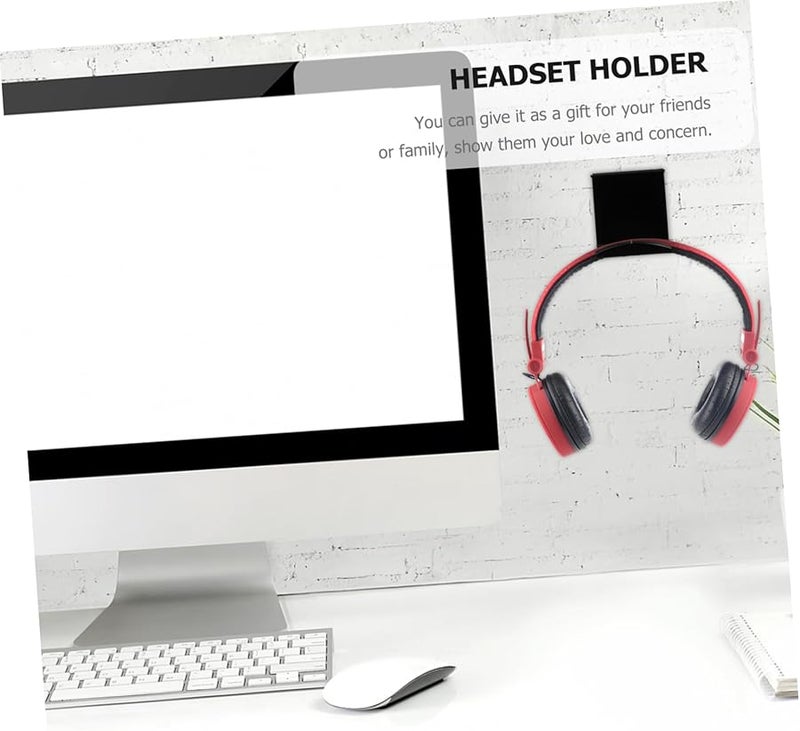 Stylish Acrylic Headphone Wall Mount Holder Stand For Gaming Headset 2 Pack - Image 4