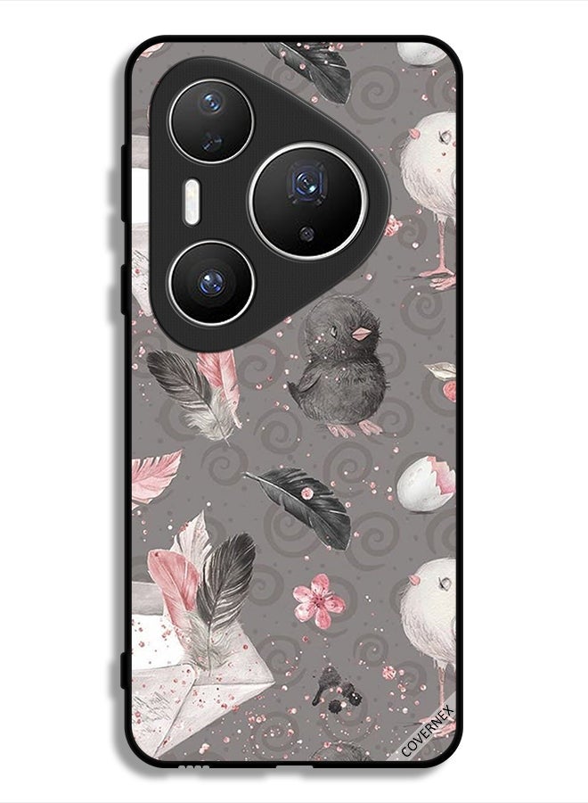 Covernex Huawei Pura 80 Pro Protective Case Cover Feathers & Chicks - Image 1