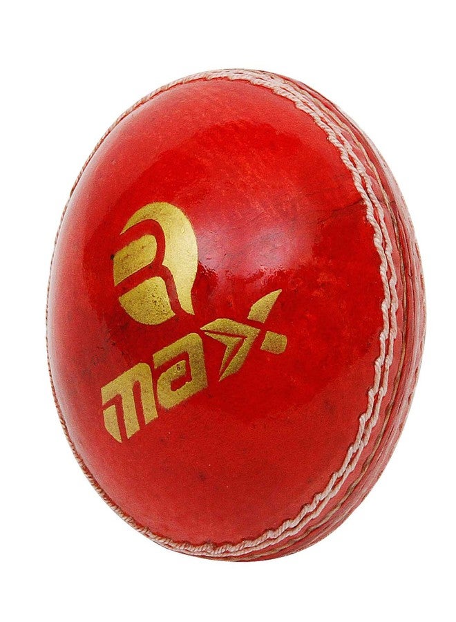 RMAX R-MAX Cricket Ball Leather, Red Neo-A Leather Cricket Ball (4 Part Ball, Pack of 1) - Image 3