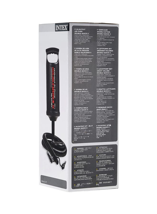 INTEX Double Quick II Air Hand Pump Black/Red 13.3x13.3x37.5cm - Image 3