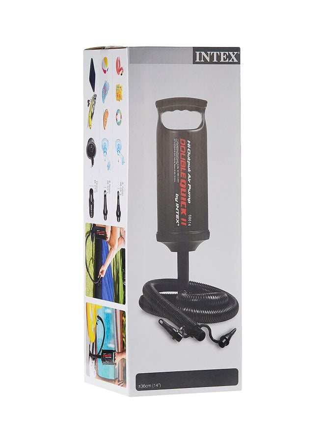 INTEX Double Quick II Air Hand Pump Black/Red 13.3x13.3x37.5cm - Image 2