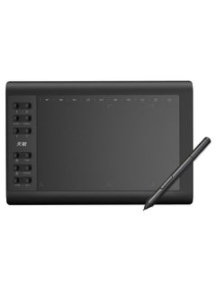 G10 Digital Art Graphics Drawing Tablet 10 x 6 Inches Ultralight Art Creation Sketch with Battery-free Stylus 8 Pen Nibs 8192 Levels Pressure 10 Express Keys Compatible with Windows Android OTG