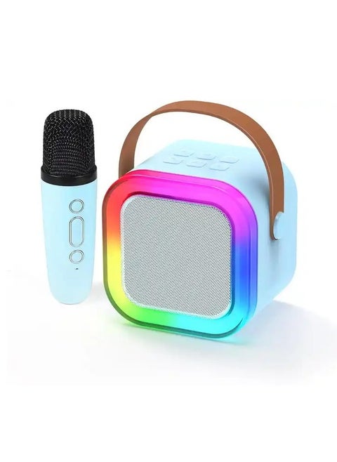 K-22 Bluetooth Speaker, Lossless Sound, Colorful Lights, 6W Powerful Sound-BLUE
