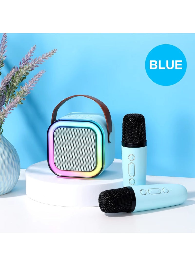 Generic - K-22 Bluetooth Speaker, Lossless Sound, Colorful Lights, 6W Powerful Sound-BLUE - Image 1