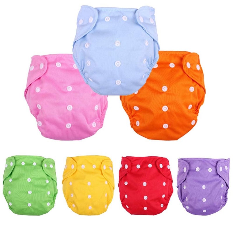 CSKB Baby Washable Reusable Cloth Diapers,7pcs - Image 1