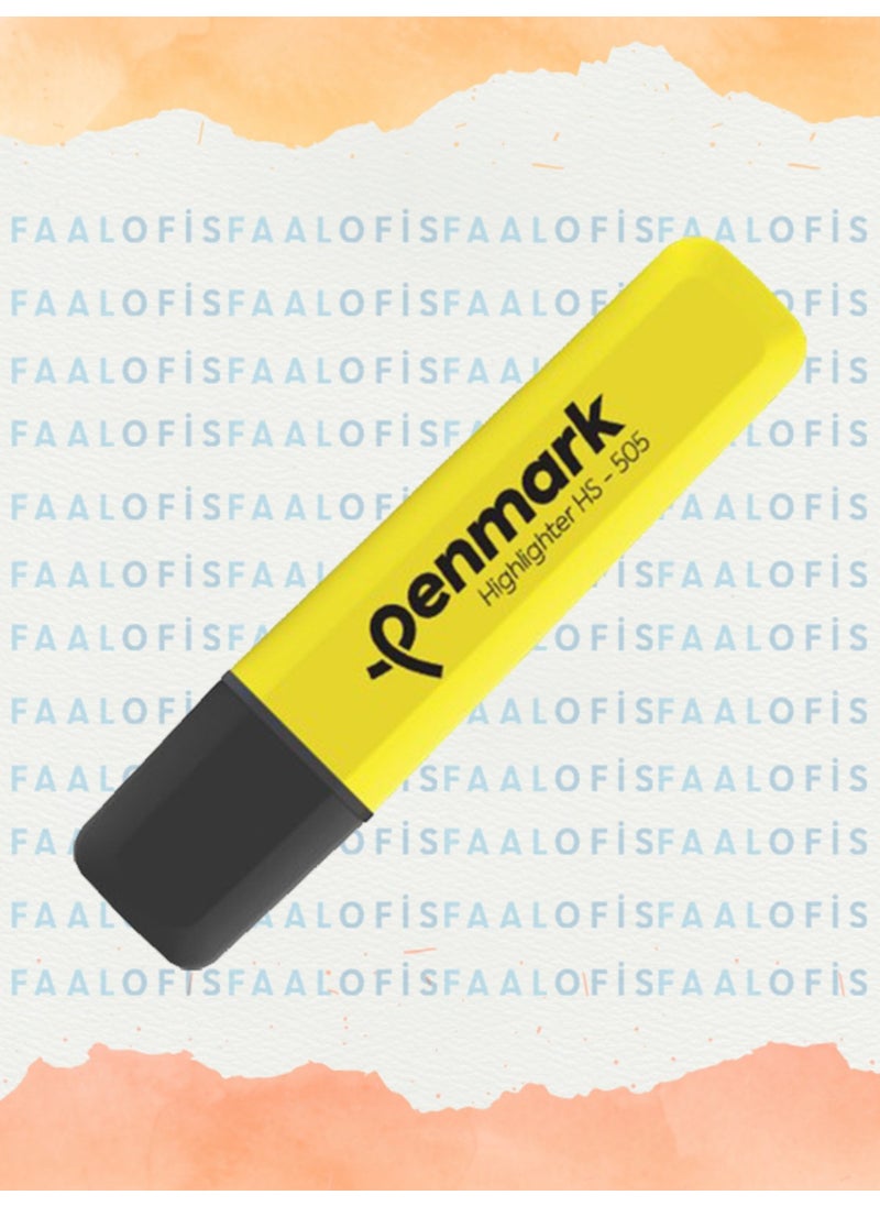 PENMARK - HS 505 Refillable Highlighter Pen Pastel Colors 5 Pieces - Image 1