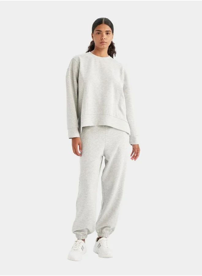 ديفاكتو Oversized Scuba Elasticated Cuff Joggers by Styli