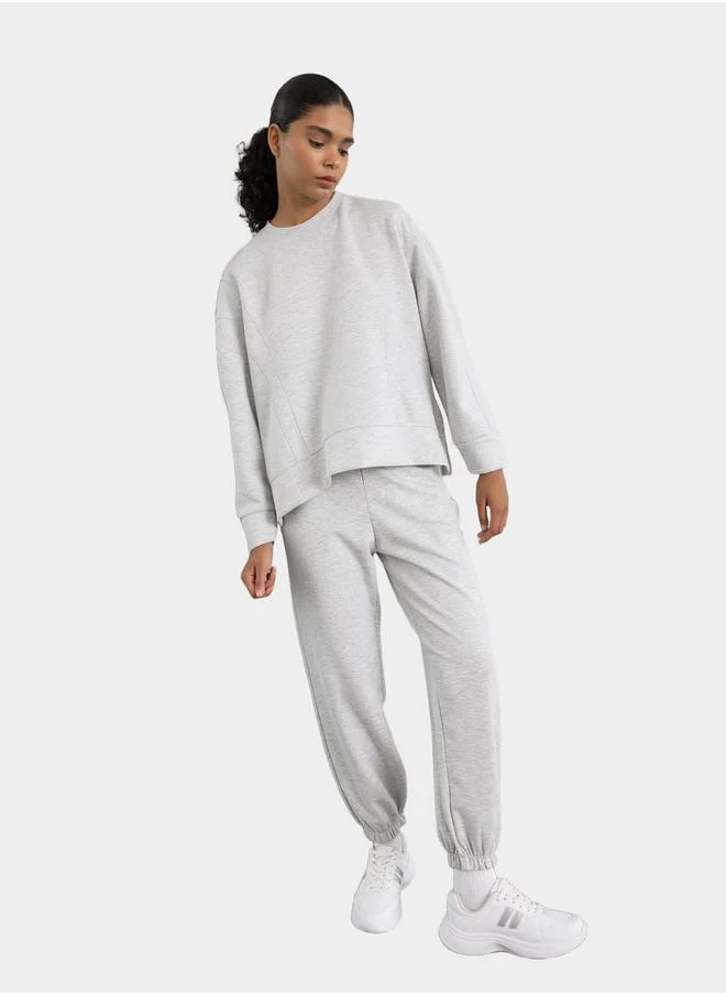 ديفاكتو Oversized Scuba Elasticated Cuff Joggers by Styli