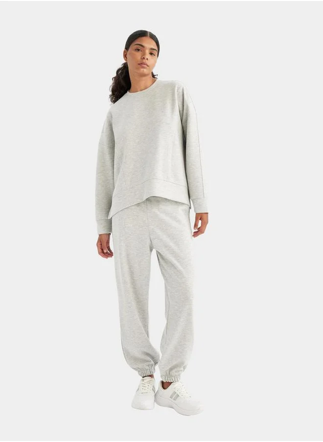 ديفاكتو Oversized Scuba Elasticated Cuff Joggers by Styli