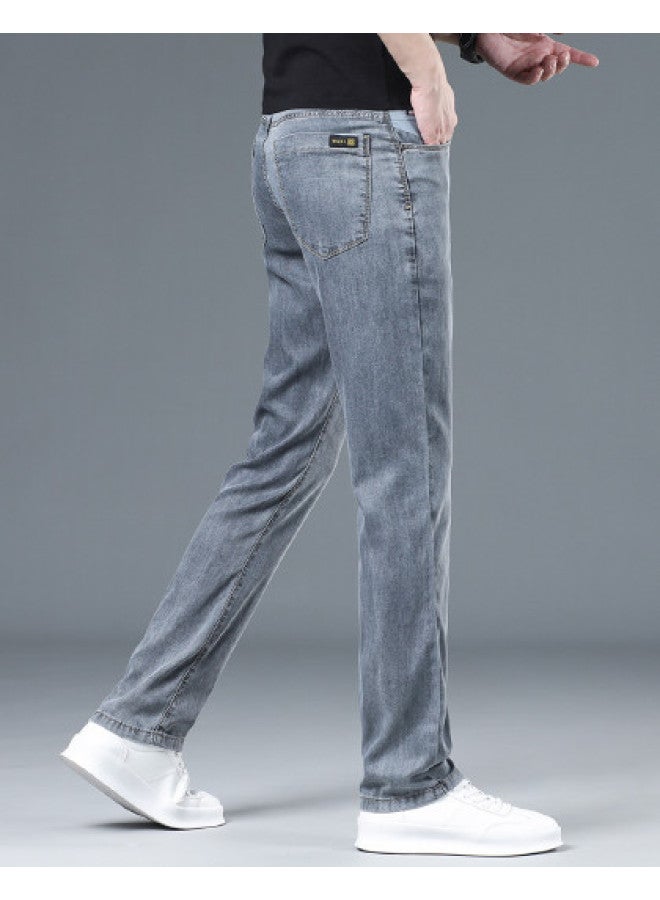 Tucano lightweight Summer Men's Jeans - Simple, Versatile, Comfortable And Skin-friendly Casual Pants - Image 1
