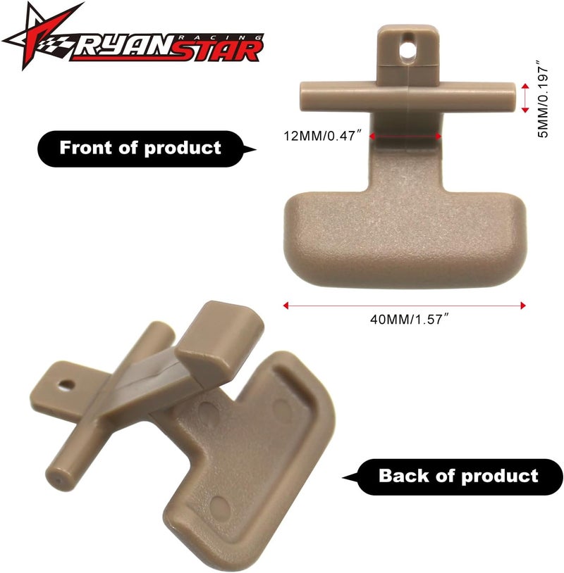 RYANSTAR RACING Beige Armrest Latch Clips for Hyundai Sonata - Image 2