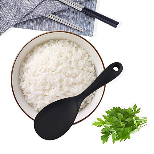 Meajore Silicone Rice Paddle Spoon Set of 2,Non Stick Heat Resistant Kitchen Gadge Rice Spoon,Rice Scooper,Rice Spatula,Rice Spoon Paddle,Rice Cooker Spoon,Works for Rice,Mashed Potato Or More (Red) - Image 5