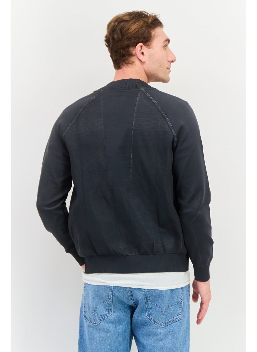 Free Soul - Men Brand Logo Long Sleeves Sweatshirt, Dark Grey - Image 1
