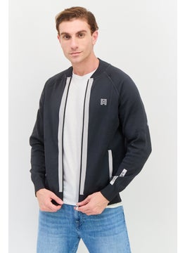 Men Brand Logo Long Sleeves Sweatshirt, Dark Grey