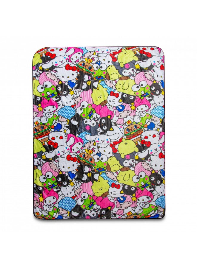 Surreal Entertainment Sanrio Hello Kitty And Friends Fleece Throw Blanket | 54 x 72 Inches  - Image 2