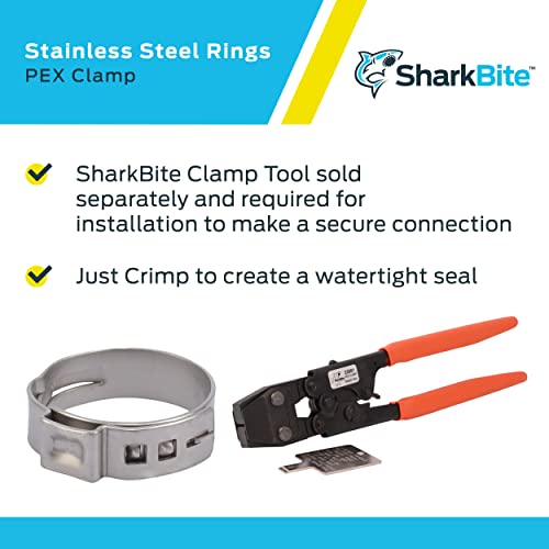 SharkBite 1 Inch Clamp Ring, Stainless Steel Plumbing Fitting, PEX Pipe, PE-RT, UC956A - Image 4