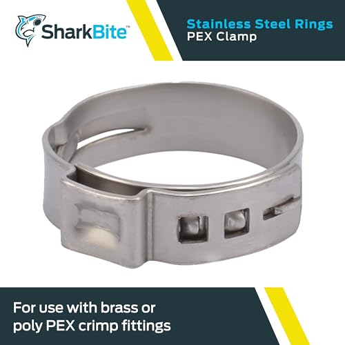 SharkBite 1 Inch Clamp Ring, Stainless Steel Plumbing Fitting, PEX Pipe, PE-RT, UC956A - Image 2