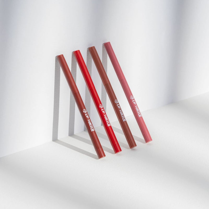 W7 Lip Twister Lip Liner - 2Pcs - Creamy & Blendable Lip Makeup For Definition & Shape (Red) - Image 4