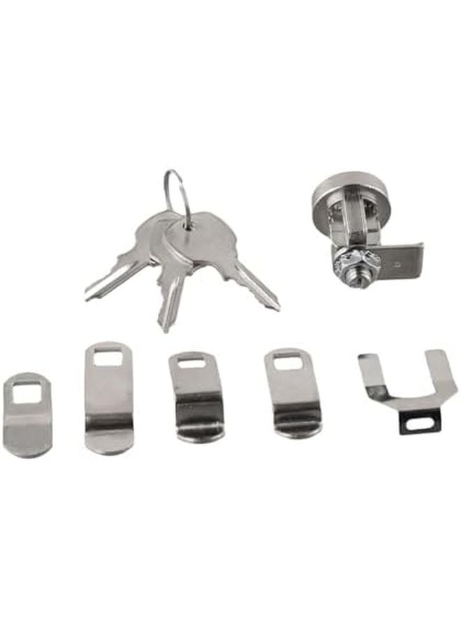Mailbox Lock Replacement Kit Zinc Alloy Silver with 3 Keys for L 1172C 1 Set - Image 4